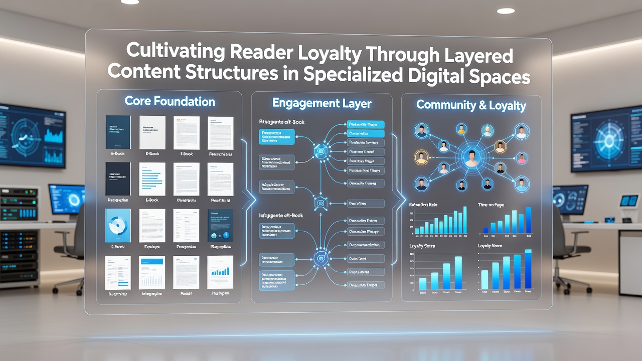 Example of a specialized digital space interface displaying progressive content layers from overview to advanced resources