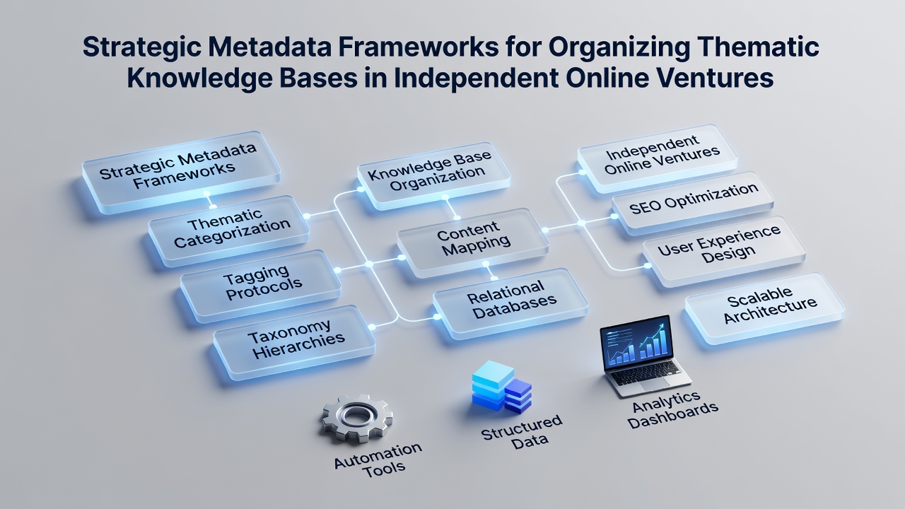 Strategic Metadata Frameworks for Organizing Thematic Knowledge Bases in Independent Online Ventures
